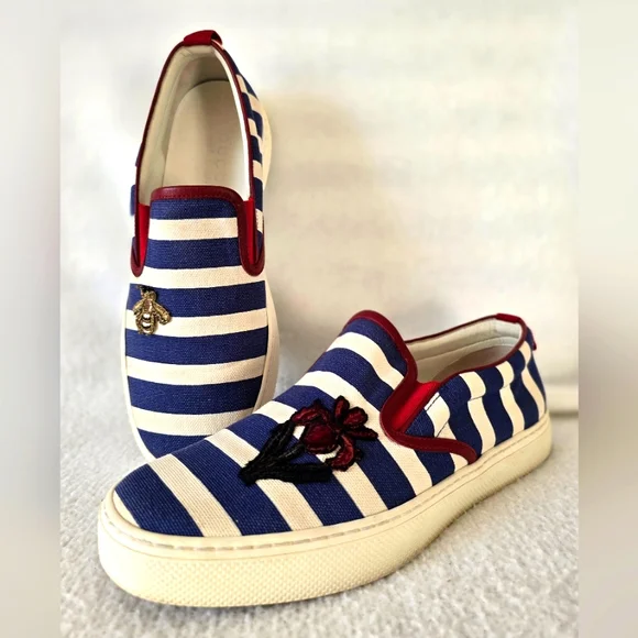 Gucci | Shoes | Preowned Authentic Gucci Dublin Stripe  display picture 1